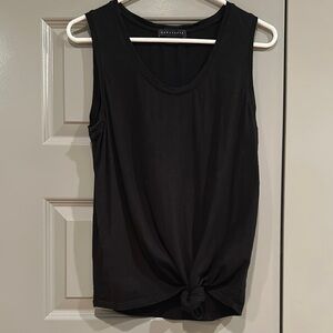 LAST CALL! Sanctuary Black Sleeveless Tie Front Tank Top